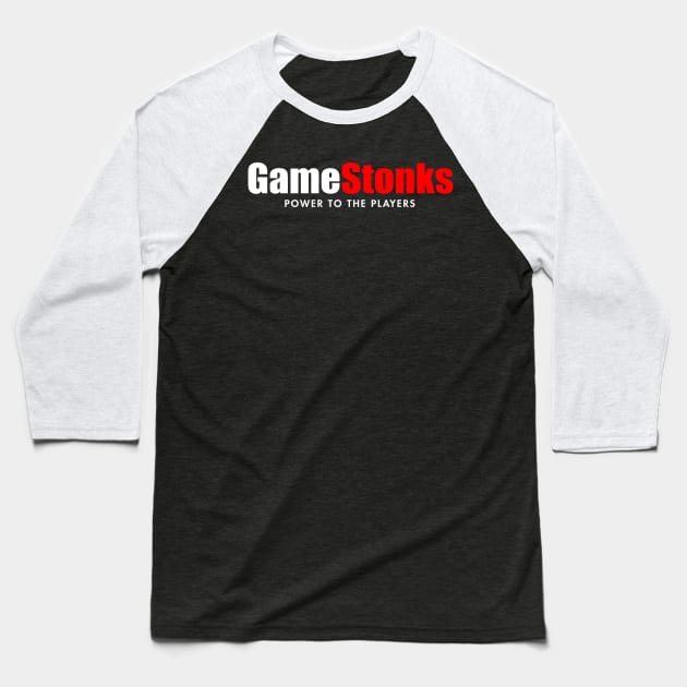 Game Stonks Baseball T-Shirt by th3vasic